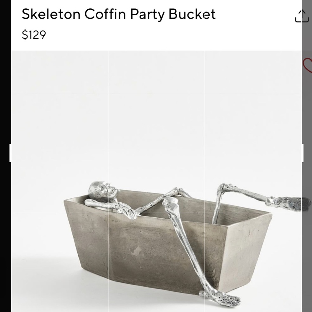 Pottery Barn Skeleton Drink Server